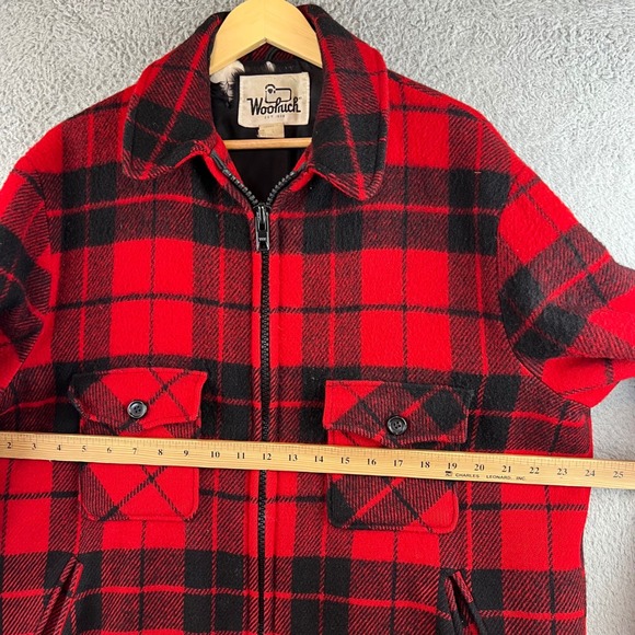 Vintage Woolrich Mackinaw Buffalo Plaid Wool Hunting Jacket Size Large - Picture 9 of 10